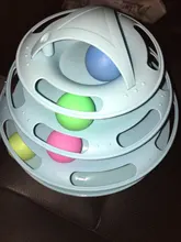 3 Levels Pet Cat Toy Funny Tower Tracks Disc Cat Tracks Toys Training Intelligence Amusement