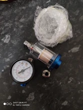 pistola de pintura, manómetro de regulador de aire + herramienta de filtro de trampa de agua en línea + adaptador JP/EU/US, herramientas neumáticas, accesorios para aerografo