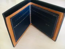 Cartera de cuero sintético para hombre, cartera masculina de cuero sintético de marca de lujo, Estilo Vintage, monedero, tarjetero, portatarjetas