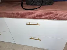 KAK Zinc Alloy Pearl Gold Cabinet Knobs Kitchen Door Handles Drawer Cupboard Door Handle