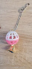 Parrot-Toys Pet-Supplies Hanging-Swing Parakeet Bell-Ball Chew Cockati Climb Cute Bite