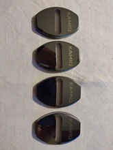 LQY 4pcs Car Door Lock Buckle cover car sticker car accessories For Octavia FABIA KAMIQ