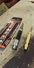 Perforadora de centro automática súper fuerte, punzón central automático, herramienta de perforación de Metal con resorte ajustable, 2 uds.