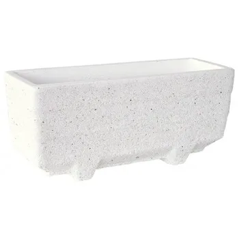 

Planter concrete-stone Basil 100x30x36cm. White