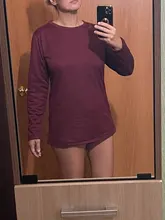 Suéter de punto de manga larga talla grande para mujer