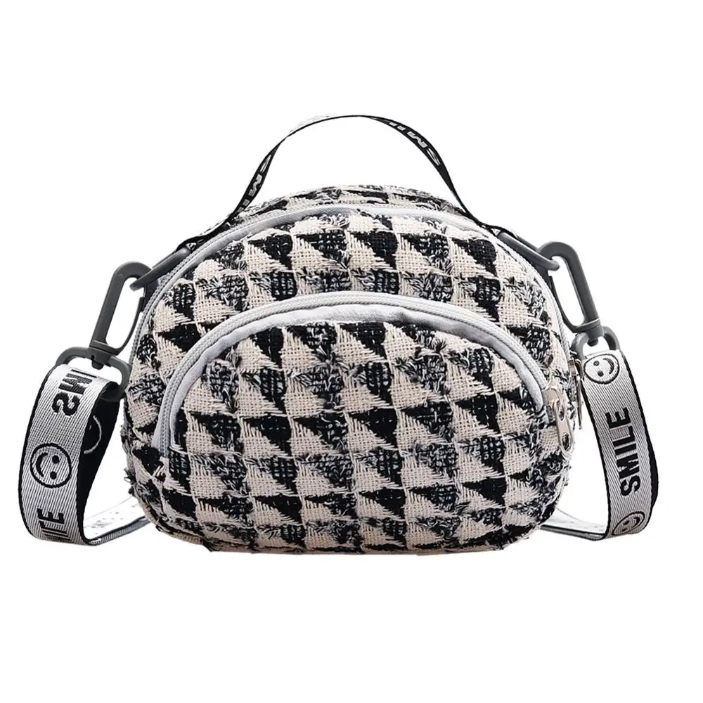 

Fashion Woolen Women Shoulder Bag Casual Zipper Crossbody Messenger Handbag Women's Cross-body Bags designer tote female handbag