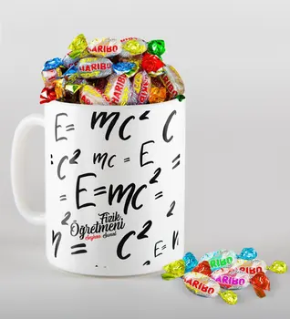 

Personalized Physics Teacher Mug and Haribo Candy Gift Seti-3