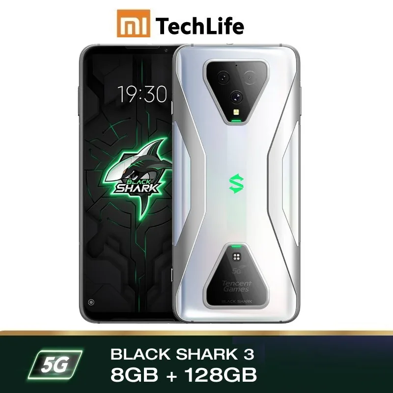 EU Version Xiaomi Black Shark 3 5G 128GB Rom 8GB Ram ,5G Gaming phone [Newly Launch Promo] Smartphone Mobile blackshark3
