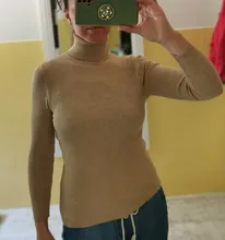 Suéteres marrones para mujer, Jersey de punto blanco, Jersey de manga larga con cuello de tortuga, Jersey Delgado, Jersey suave y cálido para mujer 2020 jersey invierno mujeres jersey cuello alto mujer Primavera 2021