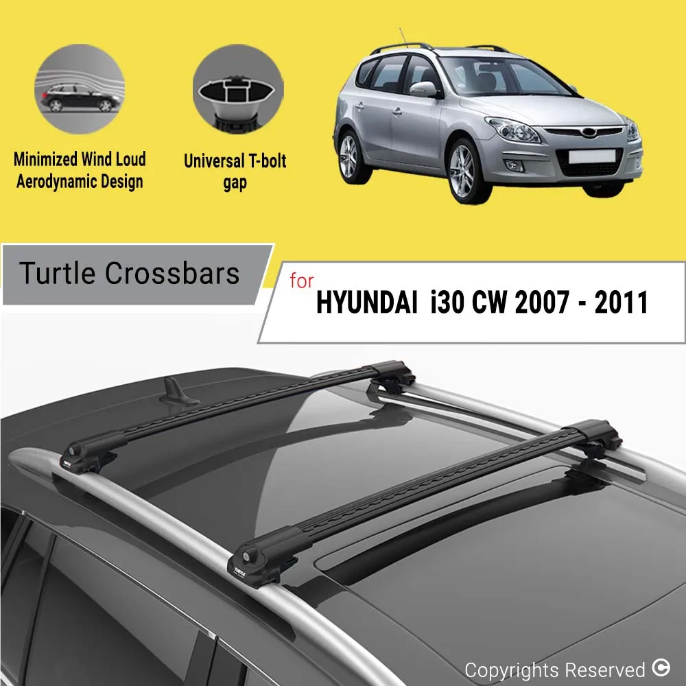 Bars For Hyundai I30 Cw (fd) 2007 2011 Aluminum Alloy Cross Bar Car
