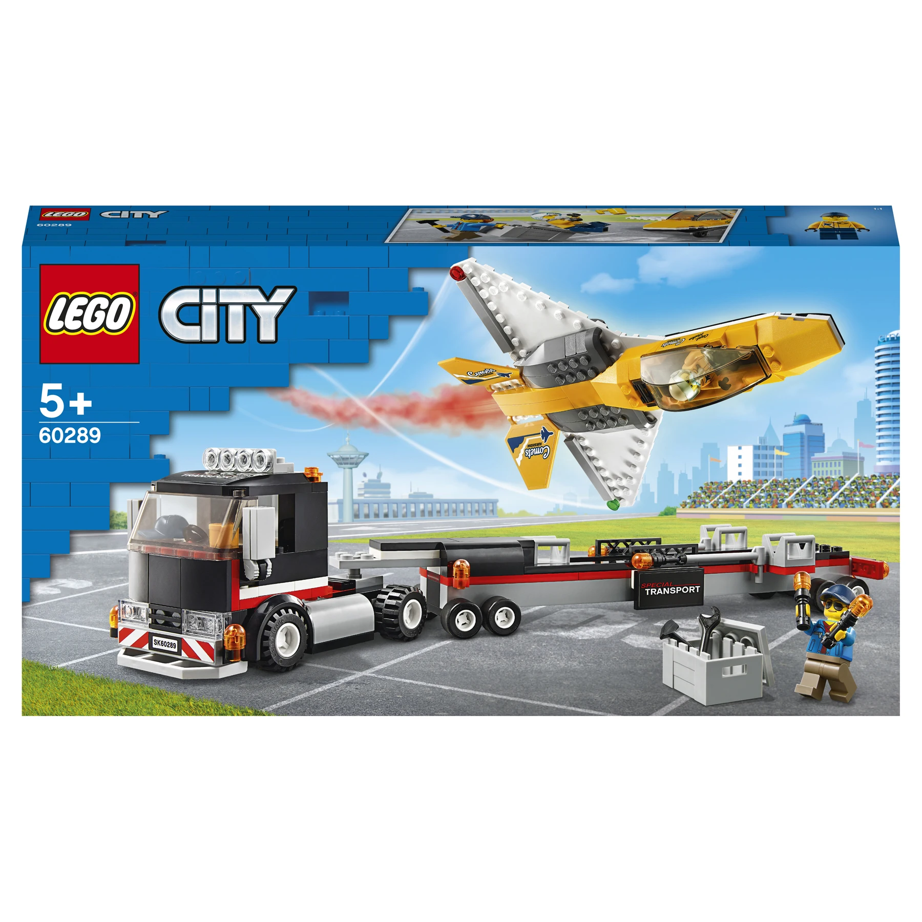 Spænde sikkerhed møbel Designer Lego City great vehicles 60289 transportation of the plane to the  aircraft show lego, lego for boys, a gift for a boy, gifts for children, a  gift, constructors, toys for boys,