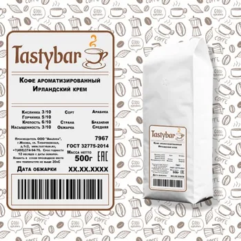 

Coffee flavored "Irish cream" 500 gr