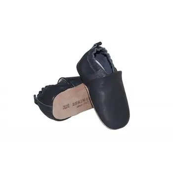 

Baby shoes first walkers leather with drawing mustache