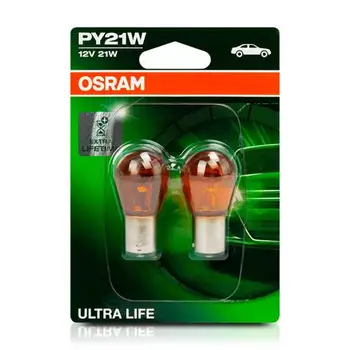 

7507ULT-02B-Osram Lamp PY21W BAU15S 2 ULTRALIFE 21W