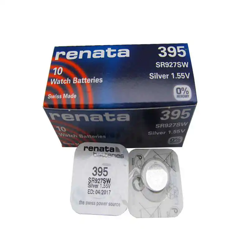 Батарейка Renata 395 (SR927SW) 10 шт. (упаковка MP) | Электроника