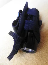 Molle-funda táctica para exteriores, bolsa de cintura para caza, senderismo, rotación de 360 grados, riñonera multifuncional con linterna