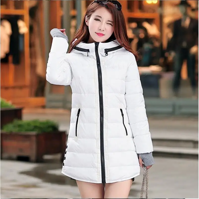 Mode femmes hiver A capuche chaud manteau nouvelles femmes vestes d'hiver remburré coton Parka femmes manteau ouatine jaqu