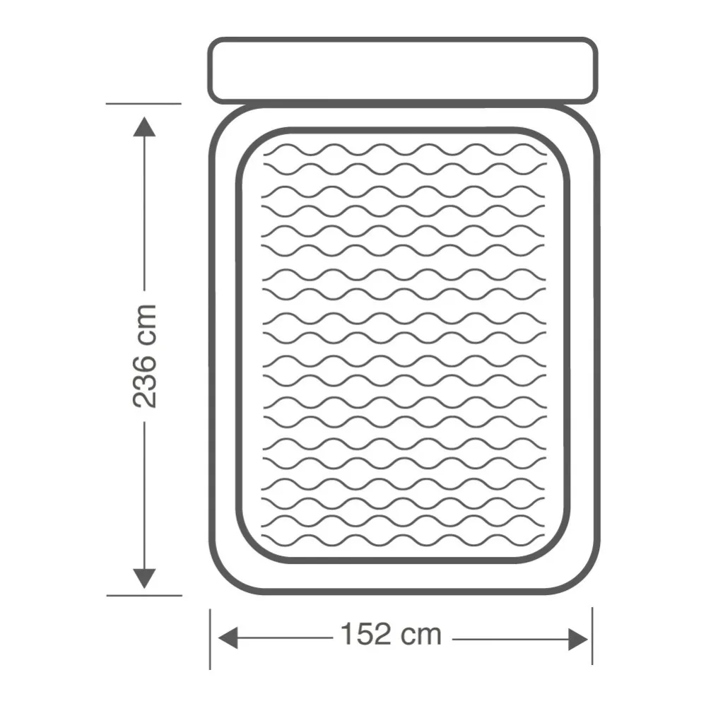 Intex Matelas gonflable - Ultra Plush - 2 personnes - 152x236x86