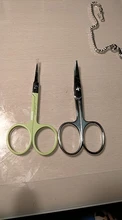 Eyebrow Scissor Curve-Tip Ponit Brainbow Eyelashes Makeup Stainless-Steel Sharp Small
