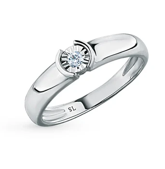 

Gold ring with diamonds sunlight sample 585