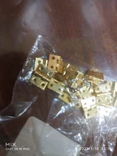 20 unids/lote bisagras de la puerta del gabinete Chapado en latón Mini bisagra decorativo pequeño joyería de madera caja de accesorios de muebles