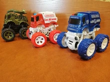 Camión monstruo de juguete para niños, coche de juguete duradero, antigolpes, vehículos Volteadores de 360 grados, inercia, fácil de operar, accionado por fricción