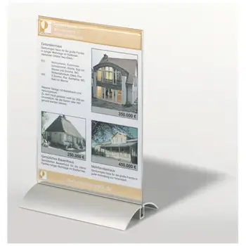 

PCS 1 table display stand transparent A5 858819 DURABLE10.2