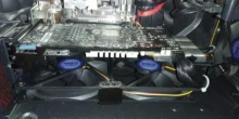 Heatsink-Bracket Connectors-Screws Mount-Rack Graphics Cooling Dual-Fans Video 