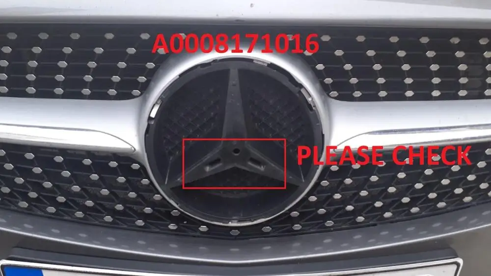 C207 передняя решетка Звезда эмблема логотип Гриль значок для Mercedes e класс c207 передняя решетка Звезда эмблема логотип Гриль значок A0008171016