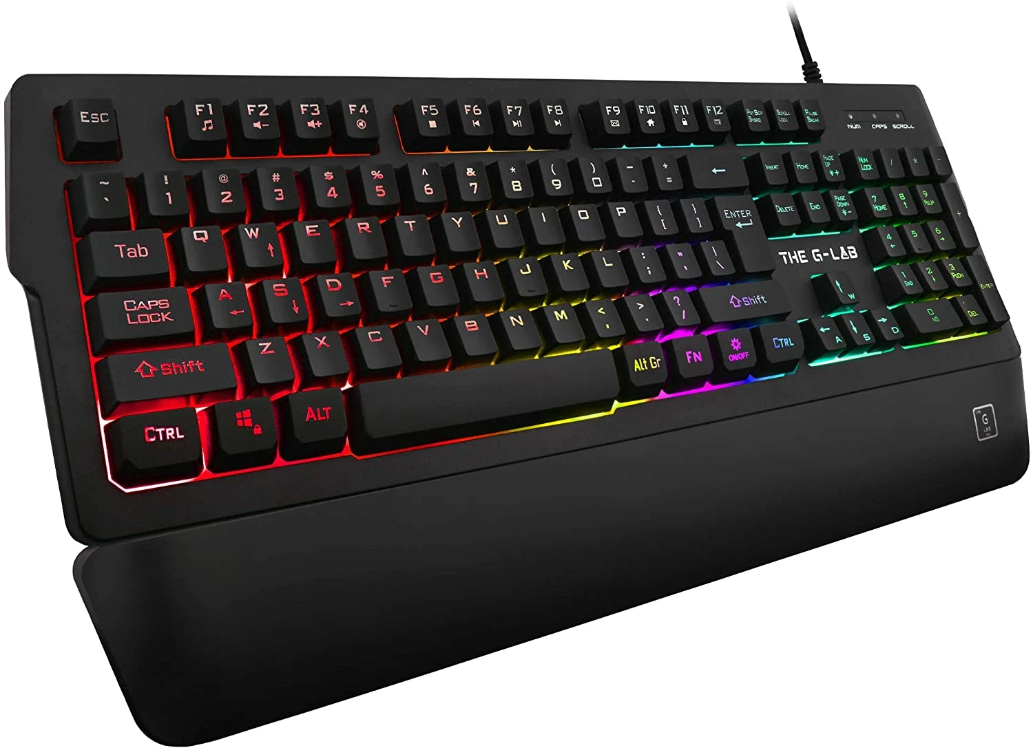 Planeet laser Bijdragen The G-lab Keyz Palladium Qwerty Gaming Keyboard Includes Ñ-gaming Keyboard  With Multicolor Rgb Backlight, Magnetic Wrist Rest, Macros And  Anti-ghosting - Pc, Ps4,ps5 - Keyboards - AliExpress