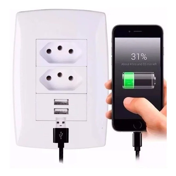 Розетка с двумя Usb-входами Экономичная и простая установка | Строительство ремонт
