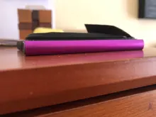 BONAMIE-cartera de aluminio delgada con elasticidad trasera, tarjetero de identificación, Mini RFID, Pop-up automático