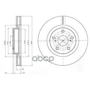 Диск Тормозной Передний Toyota Rav4 Iii/Iv Bg4114c Delphi арт. BG4114C