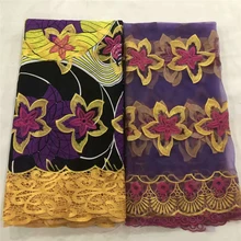 Высококачественная кружевная ткань, Анкара, восковая кружевная ткань, африканская кружевная ткань, воск, шнур кружева для женщин, свадебное платье 070529