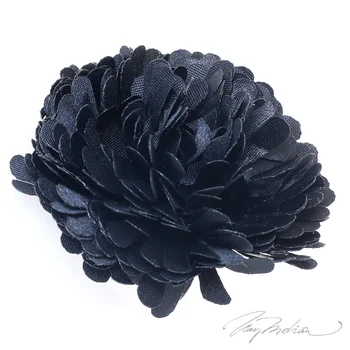 

Ring Flower of Fabric FLOR2 Collection Black CROWN