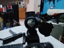 Trijicon-mira holográfica de punto rojo MRO, mira de Caza, Rifle iluminada, equipo de francotirador para mira de Rifle táctico