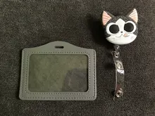 Carrete retráctil para insignia de enfermera, funda para tarjeta de identificación para estudiantes, de silicona, gato, Barrio Sésamo, 1 pieza, nuevo diseño