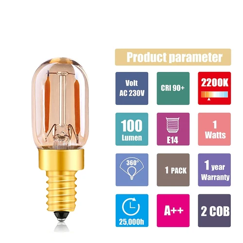 Ganriland e14 led 디 밍이 가능한 전구 e12 e14 220 v 0.5 w 1 w 2 w led 램프 led 필 라 멘 트 밤 빛 샹들리에 led 에디슨 전구 c7 t20 t22 3
