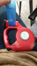 Leash Flashlight Extendable Lead Pet-Dog with Garbage-Bag