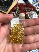 Anilla de Metal de rodio dorado de 3-16mm, 50-200 Uds., anilla de engarce abierta trabillas individuales, anillos abiertos, suministros para joyería DIY, accesorios hechos a mano
