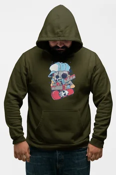 

Angemiel Wear Testereli Serial Killer Green Men 'S Hooded Sweatshirt