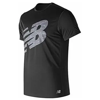 

Men’s Short Sleeve T-Shirt New Balance ACCELERATE PRINT Black