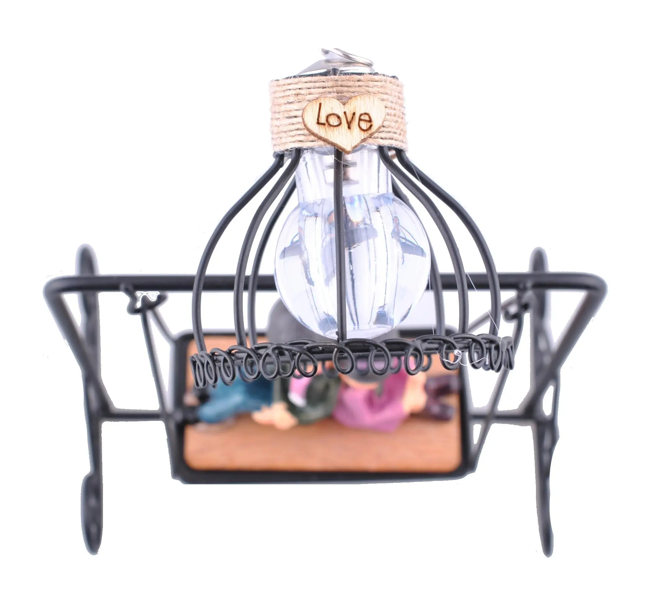 

Sitting on Valentine Trinket Light Wooden Swing