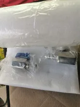 Espiga para manguera de 7mm, 8mm, 10mm, 12mm, Mini bola sanitaria, válvula casera, cerveza, SUS 304, acero inoxidable, con pañuelo azul