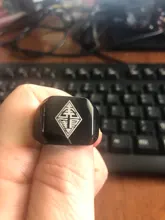 Personalizado grabado por encargo nombre anillo con foto de acero inoxidable anillos de sello para hombre foto familiar hombre de compromiso anillos de boda