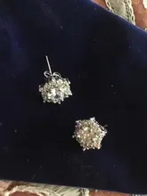 S925 de Color plata Simple ronda Bling CZ piedra de circón pendientes joyería de moda coreana pendientes para las mujeres chica