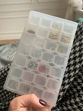 Caja de joyería de plástico de varios compartimentos y de 9 tamaños, para guardar joyas, ordenar abalorios y cuentas, caja ajustable