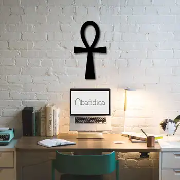 

Metal Wall Art Ankh Interior Decoration Home Decor Wall Hanging Home Decoration Wall Art 90x51 cm