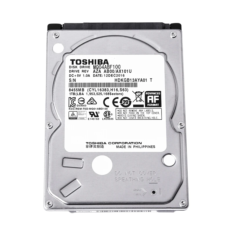 Toshiba 1TB/2TB HDD Laptop 2.5 SATA III HD