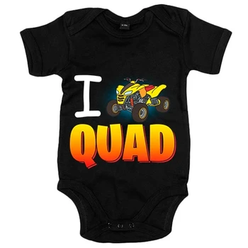 

Baby bodysuit I Love Quad